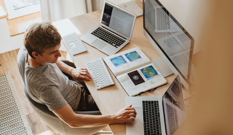 sat-at-desk